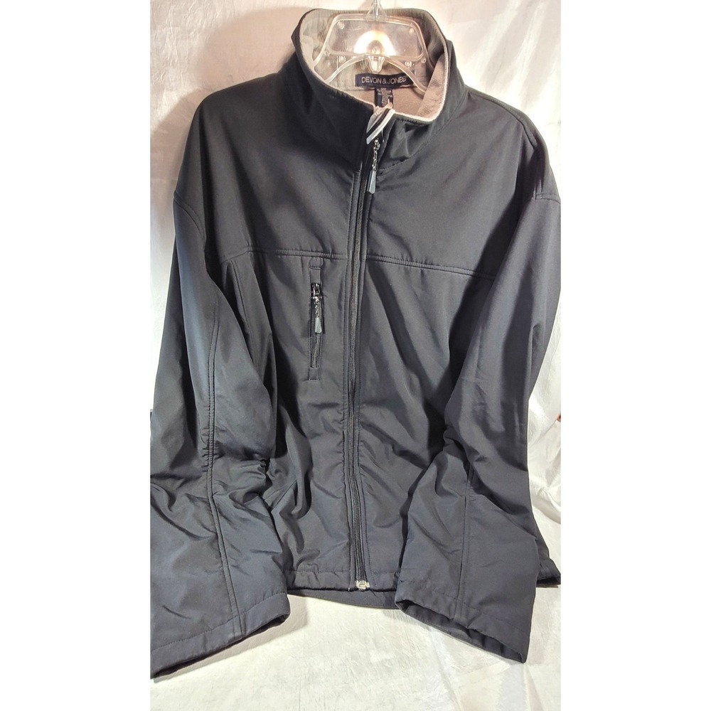 Devon & Jones Unisex D995 Water Resistant Soft Shell Jacket - Black - 2XL
